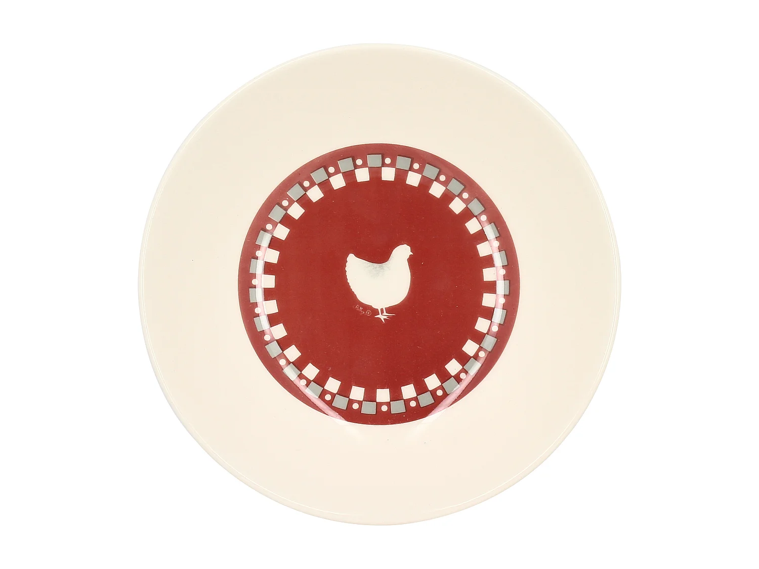 Novastyl - Lot 6 Assiettes Creuses Gallina 20cm En Gres