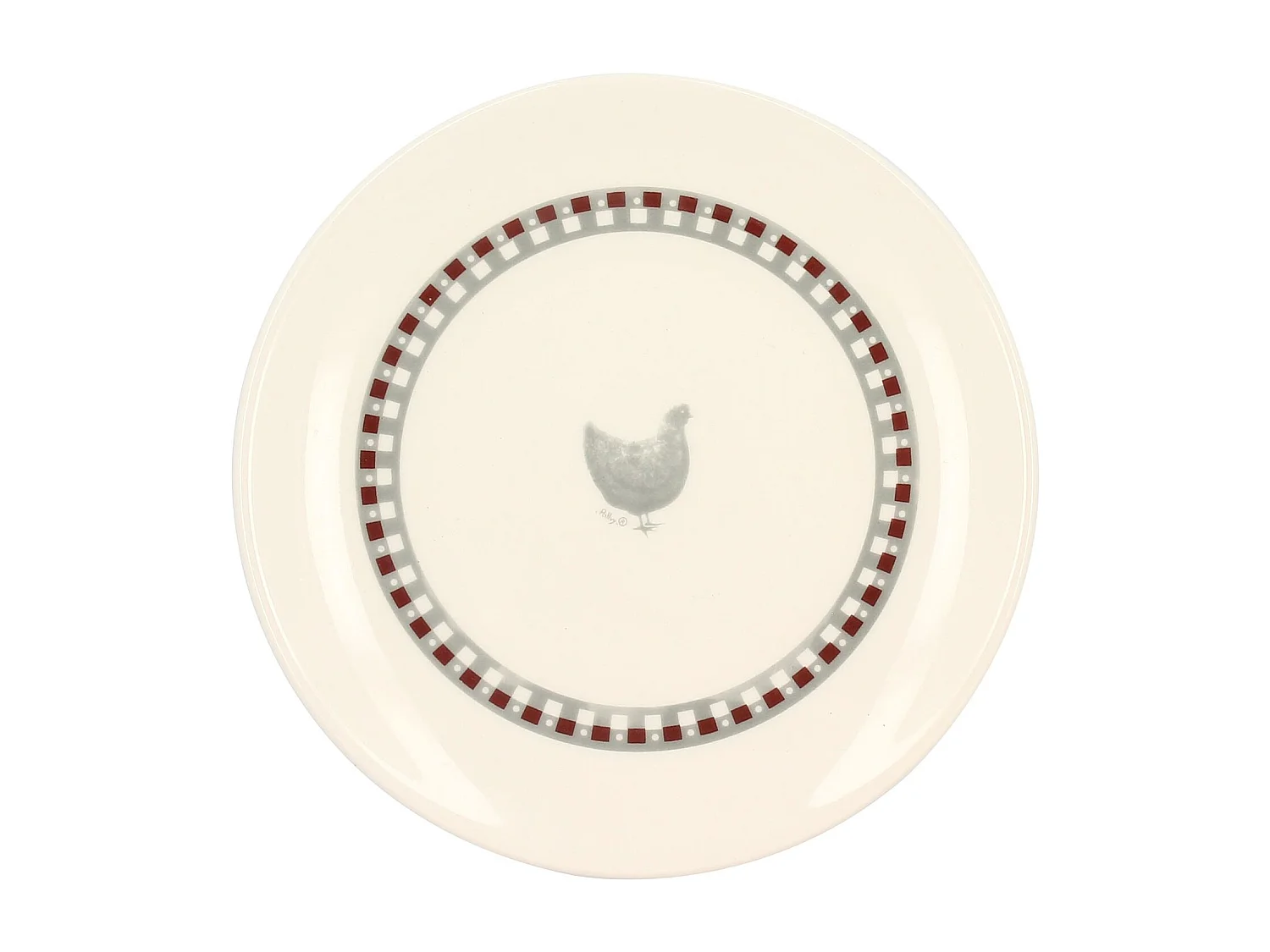 Novastyl - Lot 6 Assiettes A Dessert Gallina 19cm En Gres