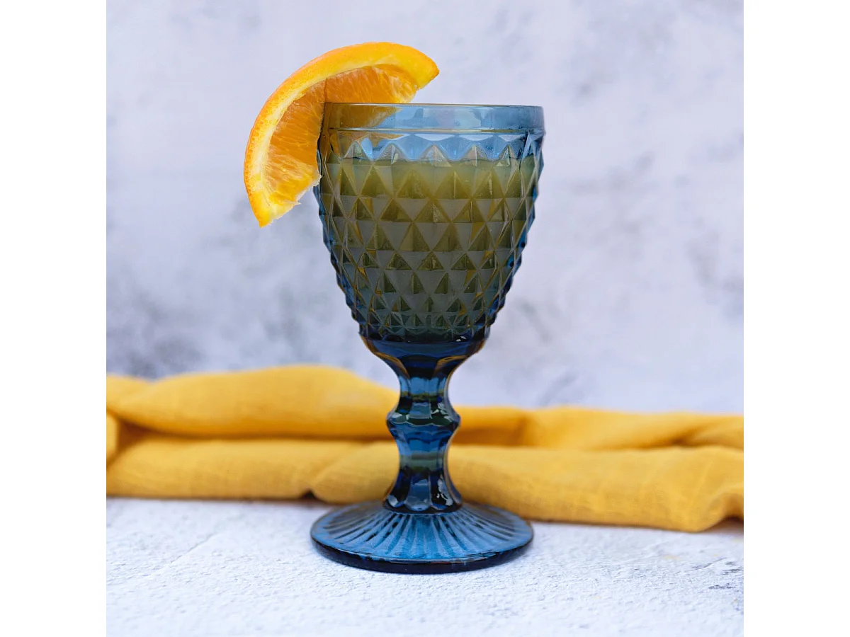 Diamond Bleu - 6 verres à pied 20 cl