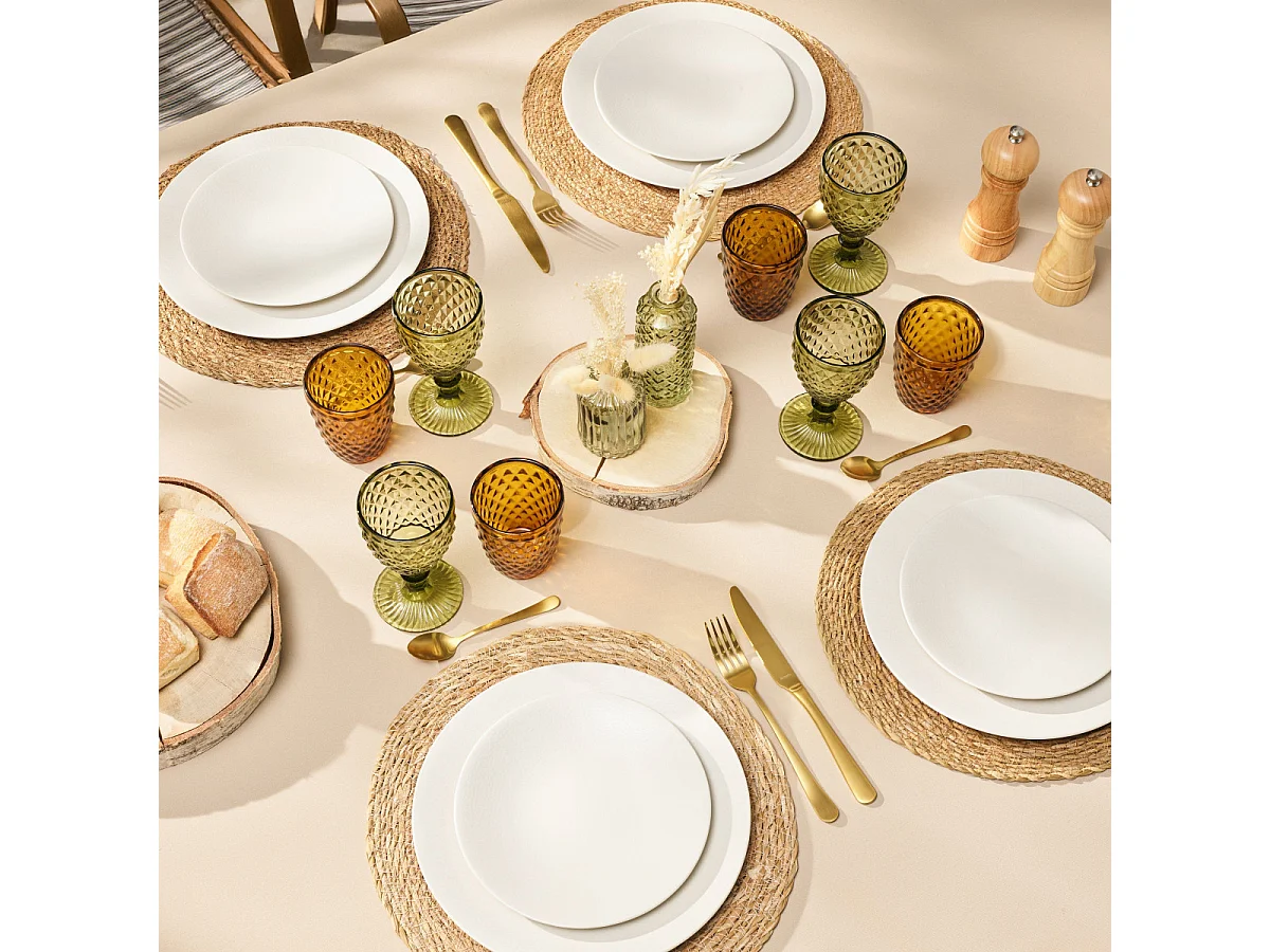 Diamond Vert - 6 verres à pied 20 cl