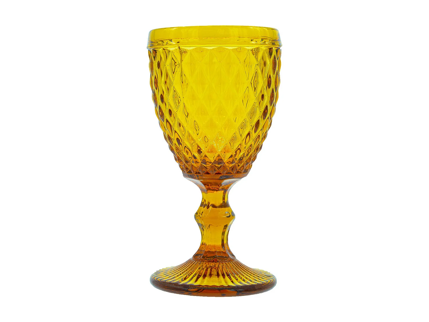 Diamond Ambre - 6 verres à pieds 20 cl
