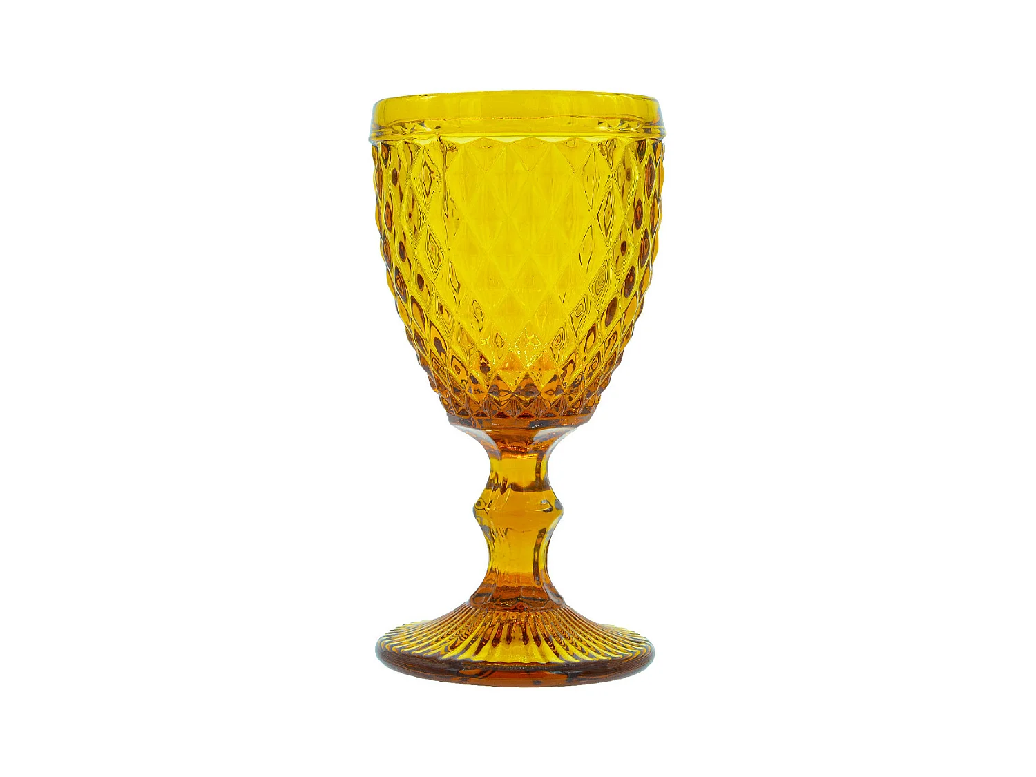 Diamond Ambre - 6 verres à pieds 20 cl