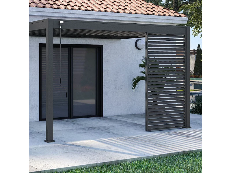 Pannello frangivista orizzontale 1,3M OMBREA VS - Antracite