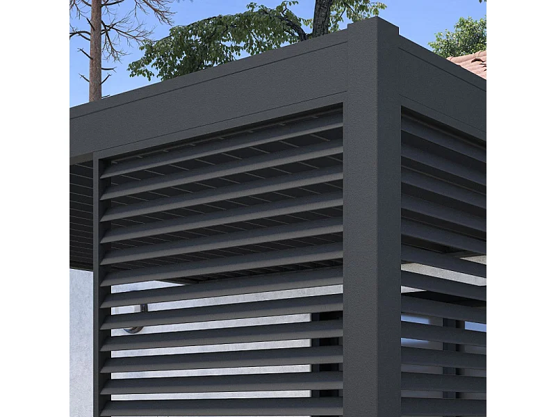 Pannello frangivista orizzontale 1,3M OMBREA VS - Antracite