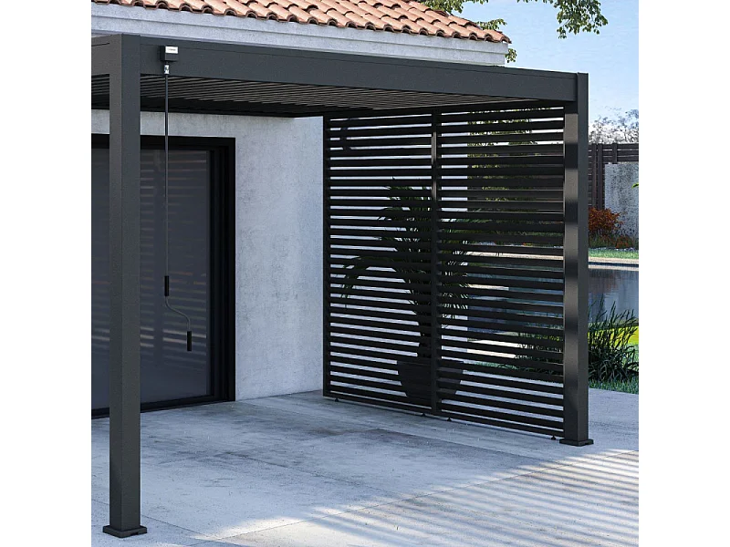Pannello frangivista orizzontale 1,3M OMBREA VS - Antracite