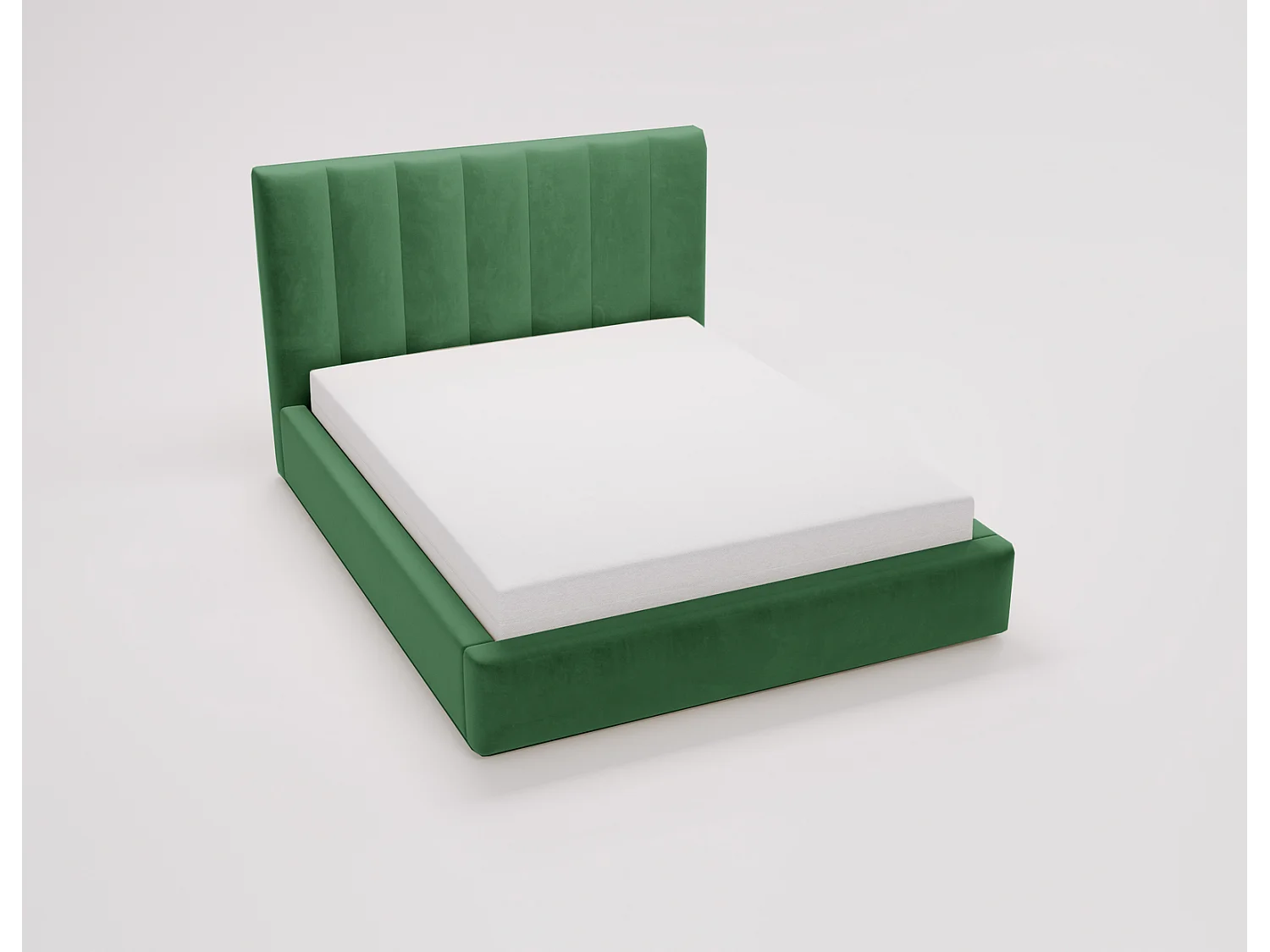 Emporius Velor lit coffre 200x200 avec rangement, lit adulte 200x200, sommier à lattes, velours Vert (Magic Velvet 2225)