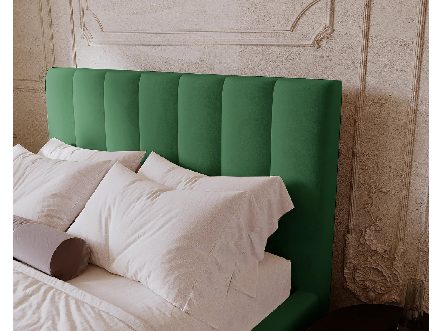 Emporius Velor lit coffre 160x200 avec rangement, lit adulte 160x200, sommier à lattes, velours Vert (Magic Velvet 2225)