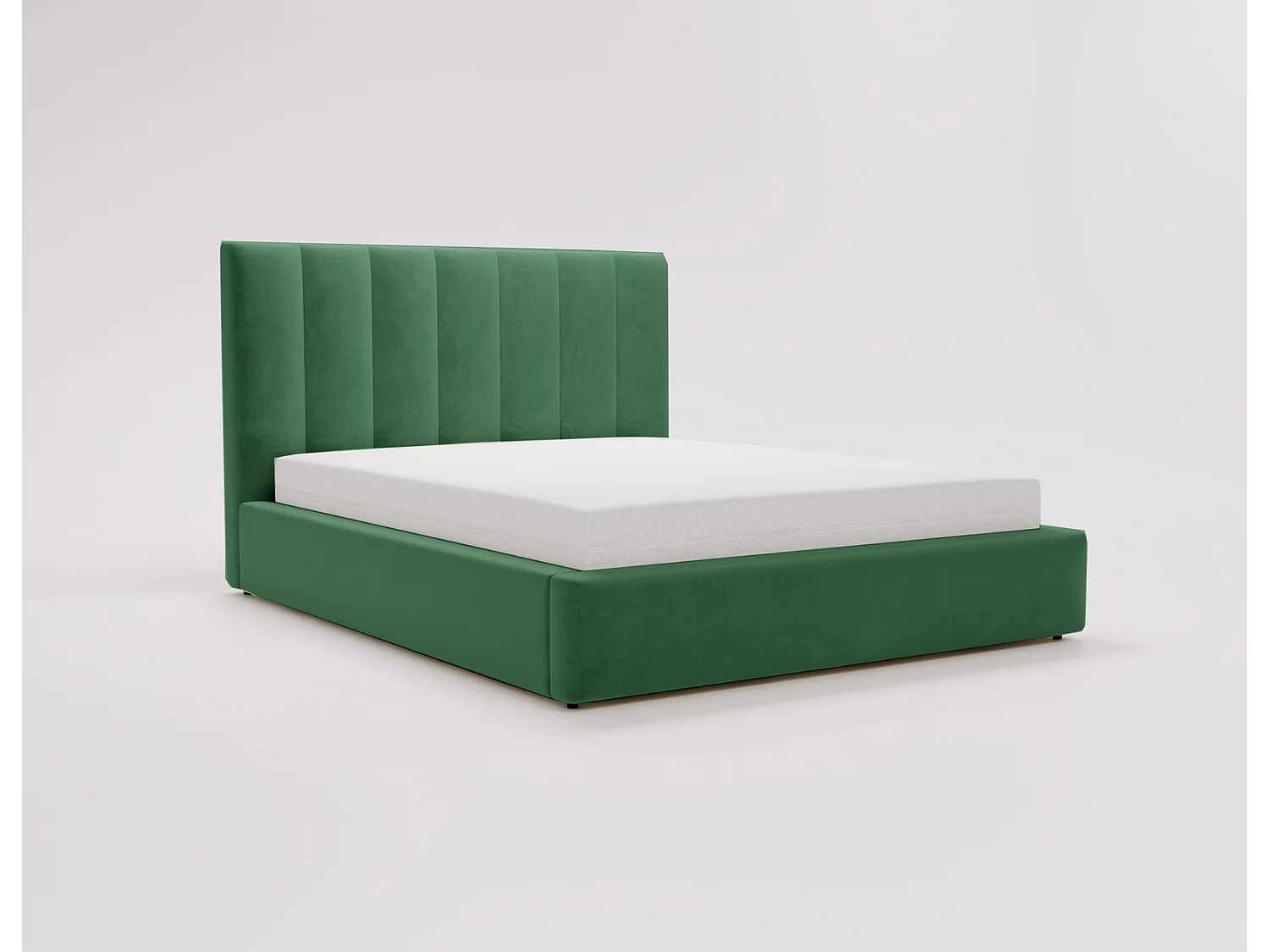 Emporius Velor lit coffre 160x200 avec rangement, lit adulte 160x200, sommier à lattes, velours Vert (Magic Velvet 2225)