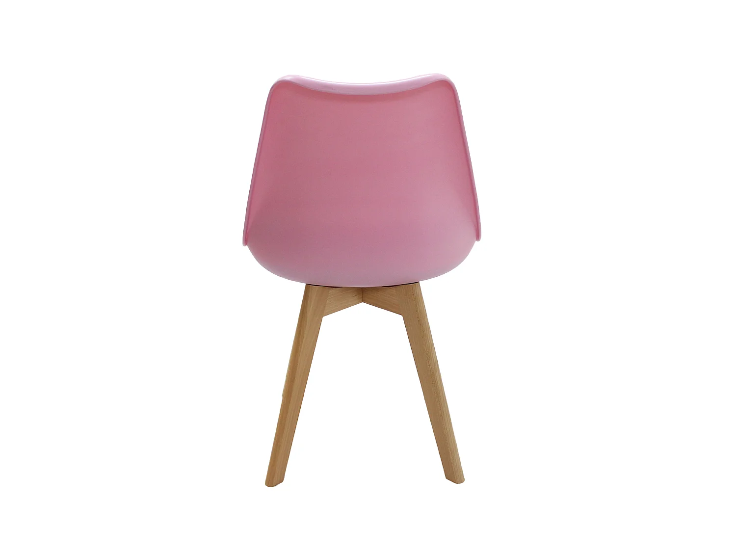 LORENZO - Chaise Scandinave - Assise Rembourrée - Rose