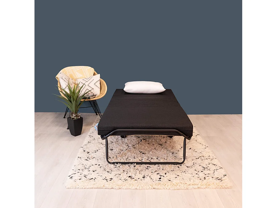 Lit pliant spécial hôtellerie – 90x190 - 17 lattes bois - Gain de place