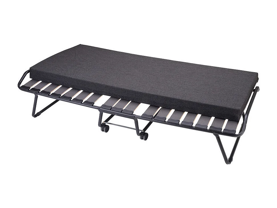 Lit pliant spécial hôtellerie – 90x190 - 17 lattes bois - Gain de place