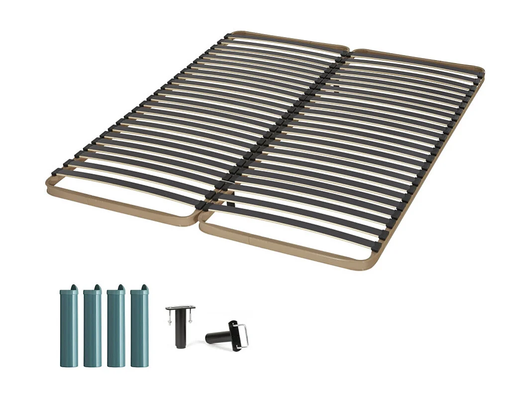 Matelas et sommier 80x190 Mousse - Morgan - Soutien ferme - Fabriqué en France