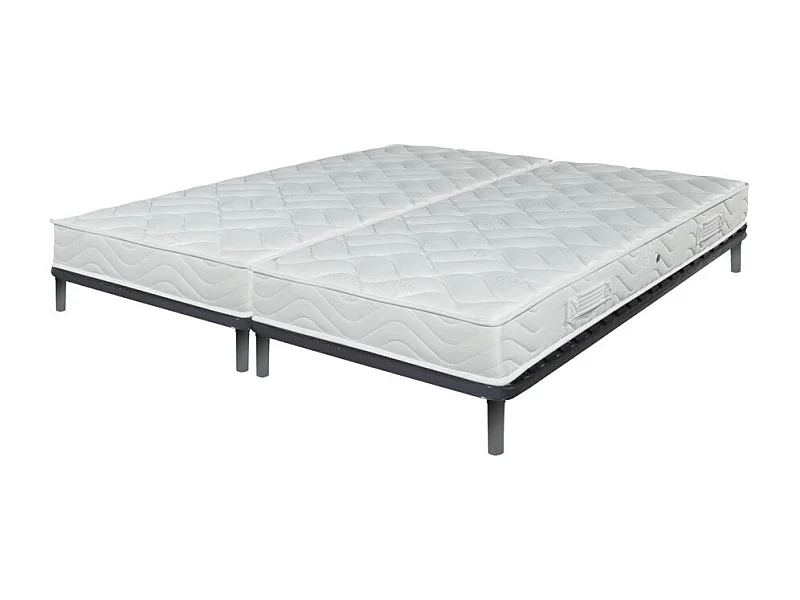 Matelas et sommier 80x190 Mousse - Morgan - Soutien ferme - Fabriqué en France