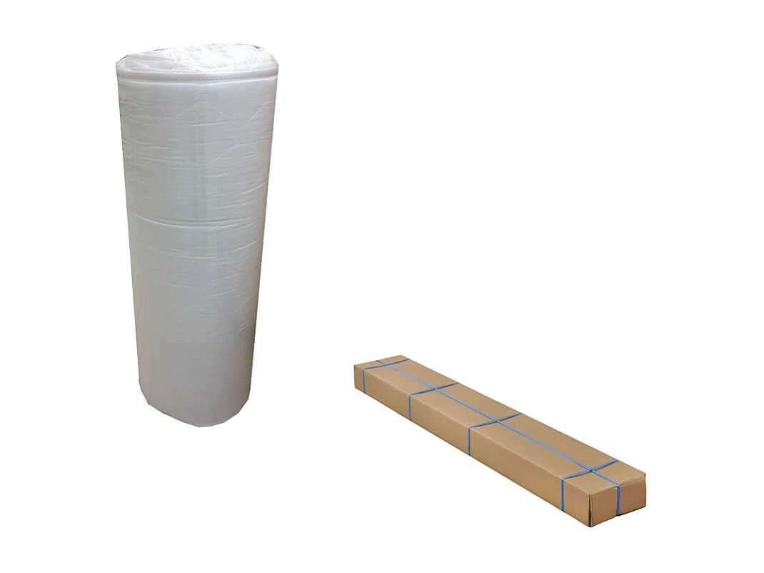 Matelas + sommier 140x190 Mousse - Decokit - Soutien medium - Sommier démonté - Béton