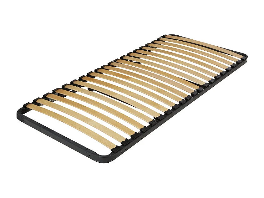 Sommier en métal gigogne 80x190 - 20 lattes bois - Gain de place - Made in France