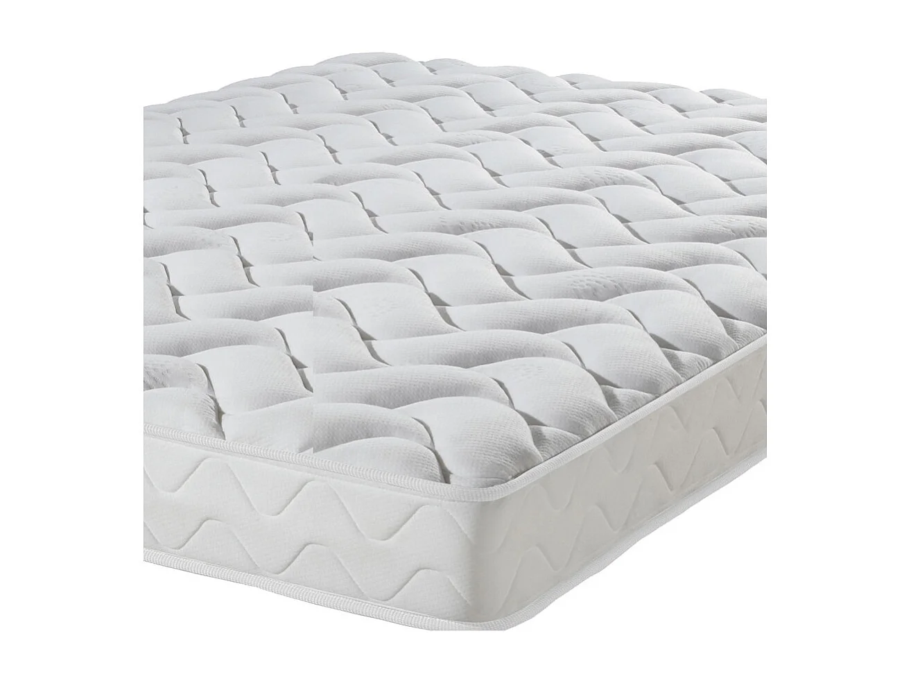 Lit gigogne métal + matelas 90x190 - 20 lattes bois - Gain de place - Made in France