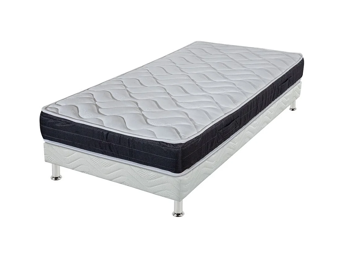 Matelas et sommier 90x190 Mousse - Malta - Soutien très ferme - Made in France