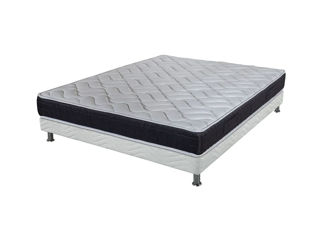 Matelas et sommier 160x200 Mousse - Malta - Soutien très ferme - Made in France