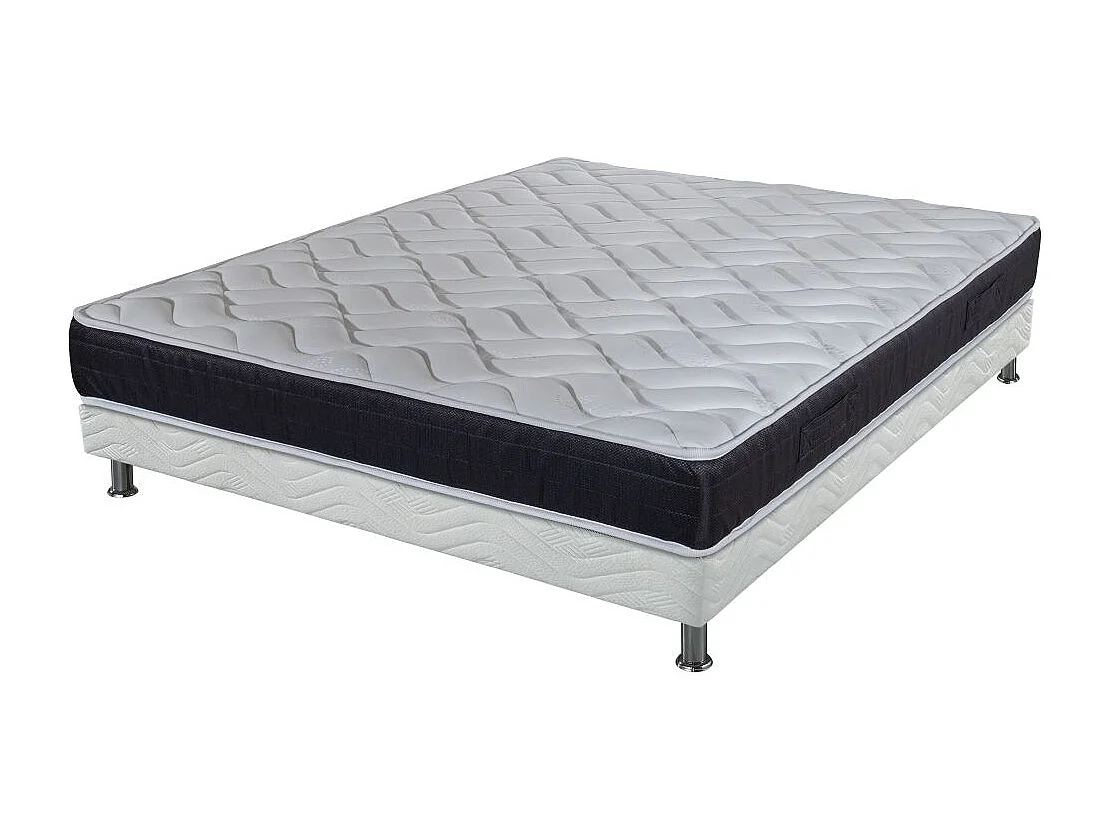 Matelas et sommier 120x190 Mousse - Malta - Soutien très ferme - Made in France