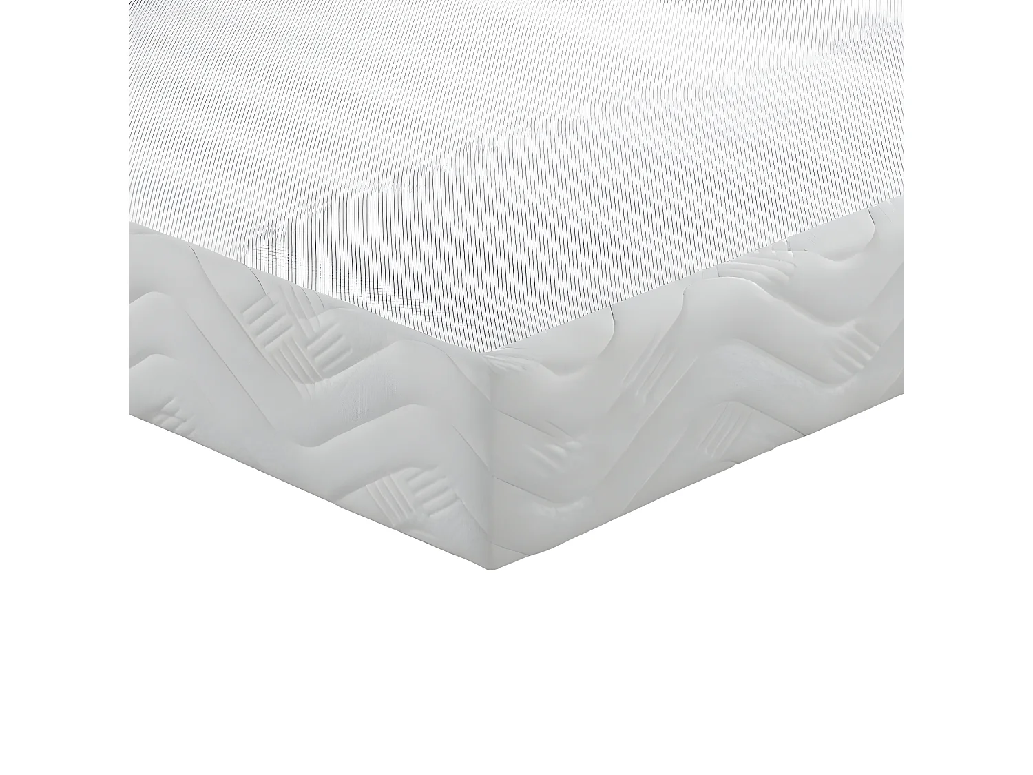 Matelas + sommier tapissier 80x190 Ressorts - Rubis - Soutien très ferme - Blanc