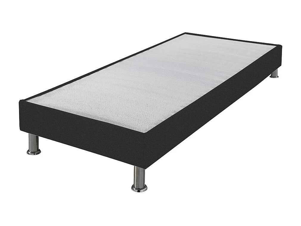 Matelas + sommier tapissier 80x200 Mousse - Melior - Soutien ferme - Gris