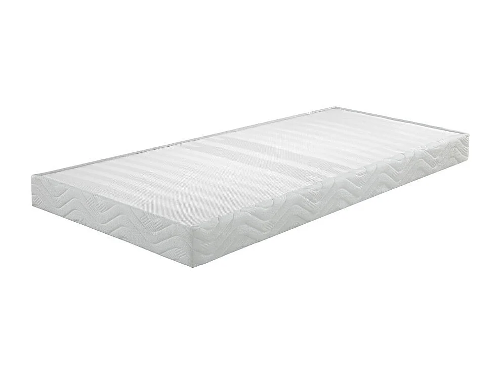 Matelas + sommier tapissier 80x190 Mousse - Melior - Soutien ferme - Blanc