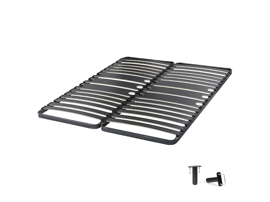 Sommier à lattes 2x80x200 C416 - 32 lattes bois - Fabrication française