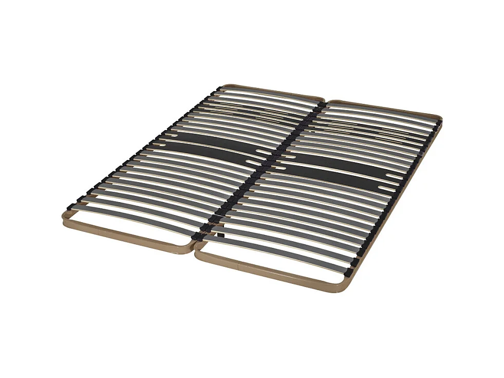 Sommier à lattes 2x80x200 C322 - 46 lattes bois - Fabrication française