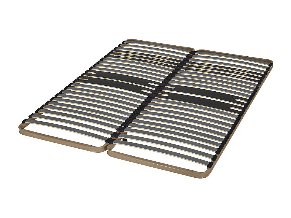 Sommier à lattes 2x80x200 C322 - 46 lattes bois - Fabrication française