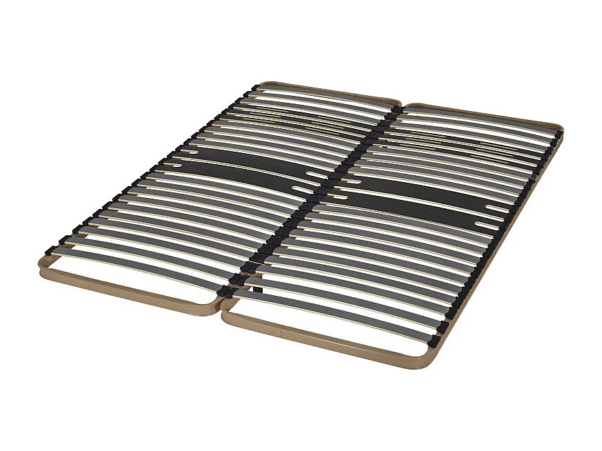 Sommier à lattes 2x80x200 C322 - 46 lattes bois - Fabrication française