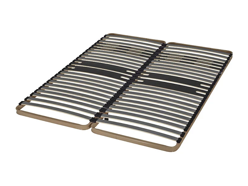 Sommier à lattes 2x80x200 C322 - 46 lattes bois - Fabrication française