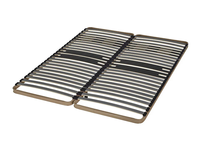 Sommier à lattes 2x80x200 C322 - 46 lattes bois - Fabrication française