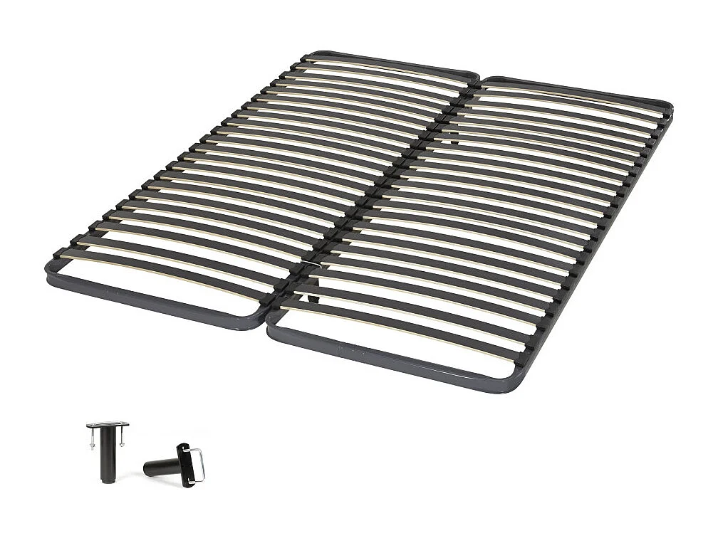 Sommier à lattes 2x80x200 C221 - 40 lattes bois - Fabrication française