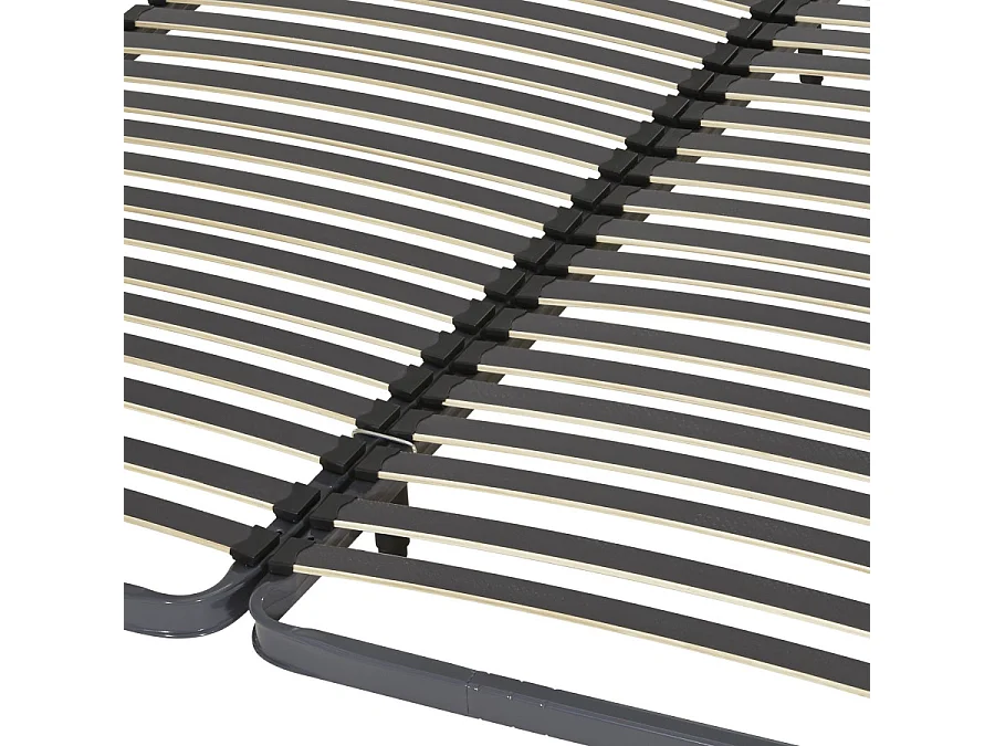 Sommier à lattes 2x80x200 C221 - 40 lattes bois - Fabrication française