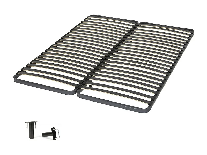 Sommier à lattes 2x70x190 C220 - 40 lattes bois - Fabrication française