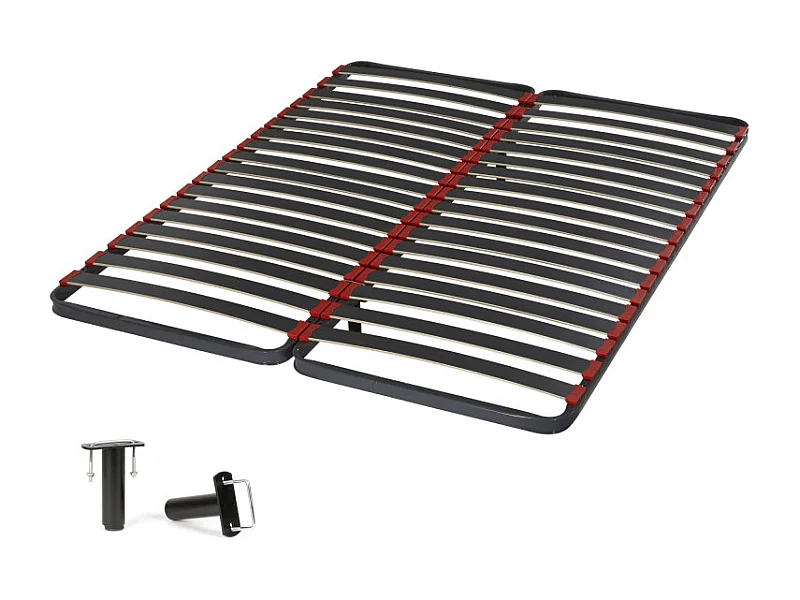 Sommier à lattes 2x70x190 C39 - 36 lattes bois - Fabrication française