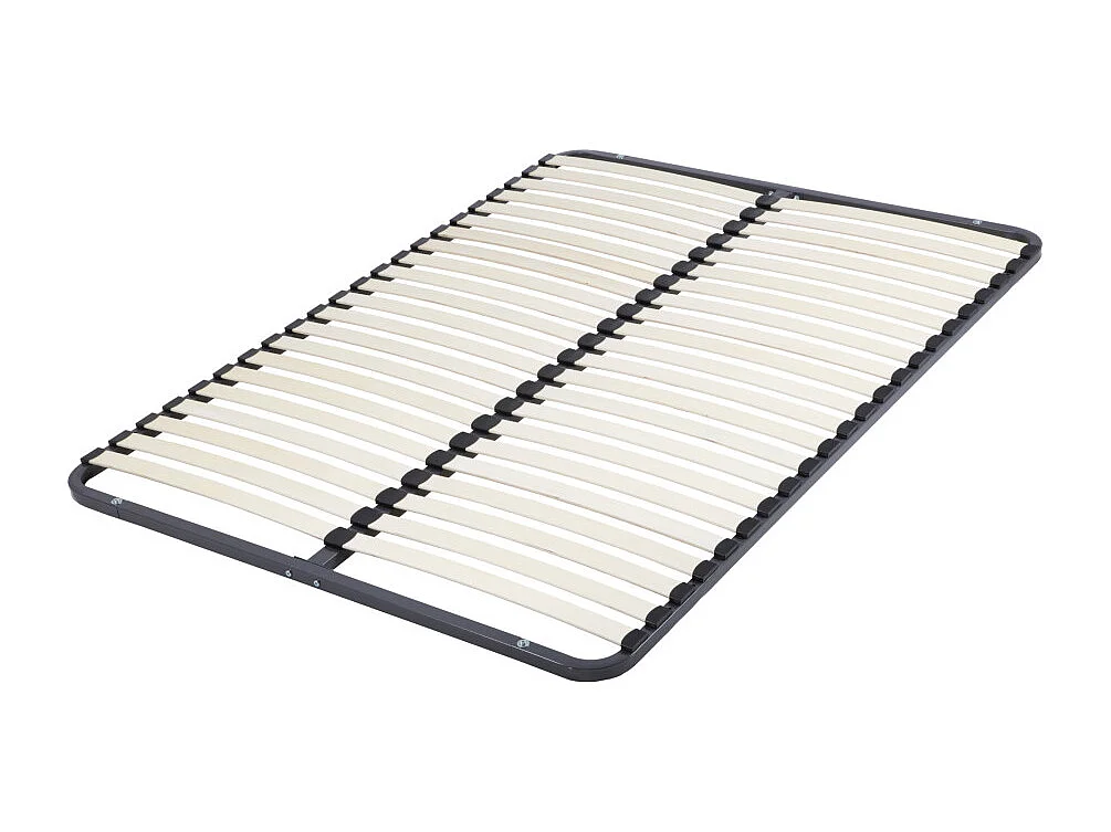 Sommier démontable + pieds 140x190 22 lattes - 44 lattes bois - Fabrication française