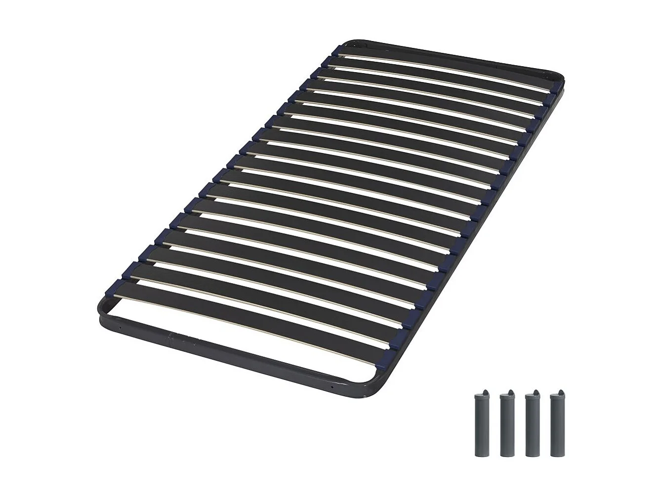 Sommier à lattes + pieds 90x190 Iota - 18 lattes bois - Fabrication française