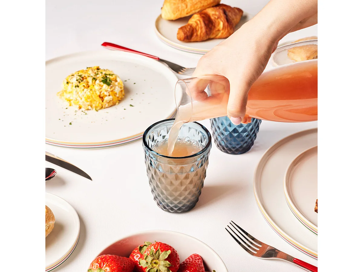 Diamond Bleu - 6 gobelets 22 cl