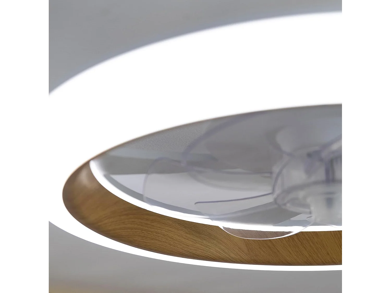 DUPI Ventilador de Techo con Luz LED TURBO AIR |  6 Velocidades | Control Remoto y App |Modo Invierno/Verano | PVC | Haya