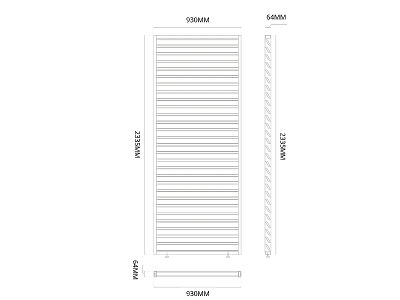 Pannello frangivista orizzontale 1M OMBREA VS - Woodlook