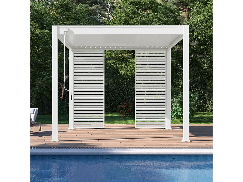 Pannello frangivista orizzontale 1M OMBREA VS - Bianco