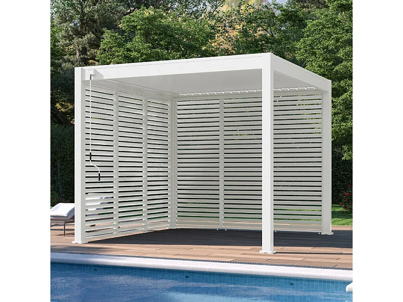 Pannello frangivista orizzontale 1M OMBREA VS - Bianco