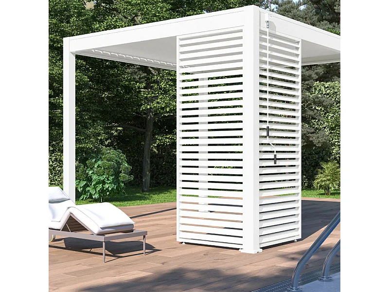 Pannello frangivista orizzontale 1M OMBREA VS - Bianco