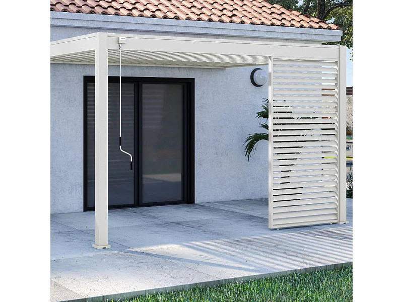 Pannello frangivista orizzontale 1,3M OMBREA VS - Bianco