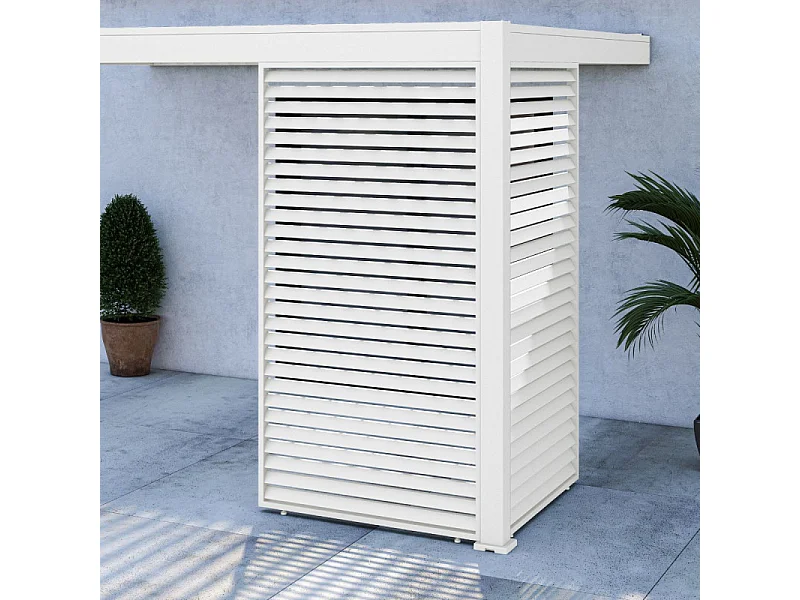 Pannello frangivista orizzontale 1,3M OMBREA VS - Bianco