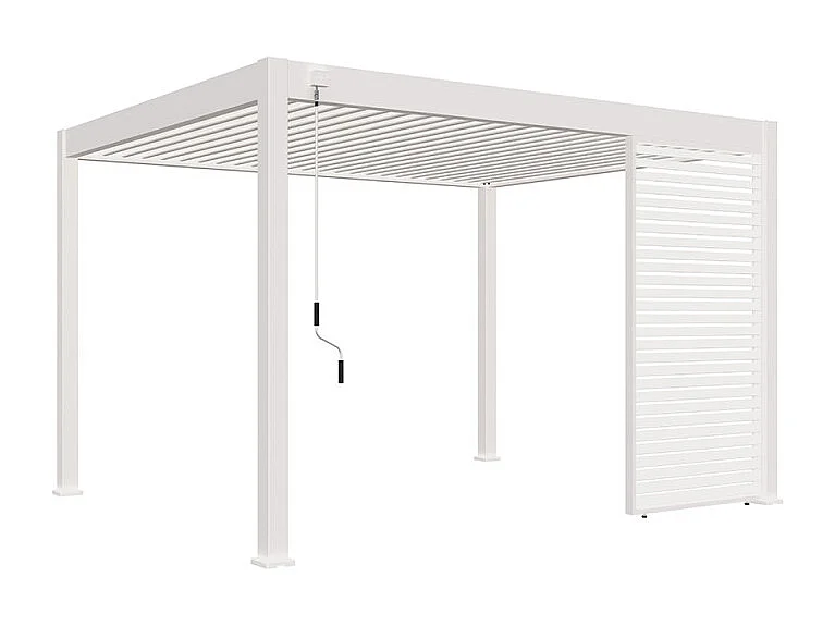 Pannello frangivista orizzontale 1,3M OMBREA VS - Bianco