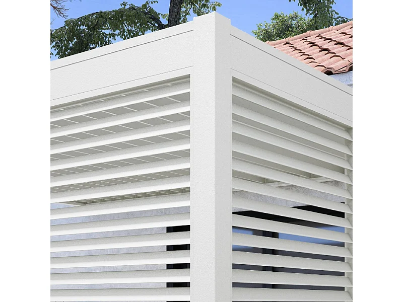 Pannello frangivista orizzontale 1,3M OMBREA VS - Bianco