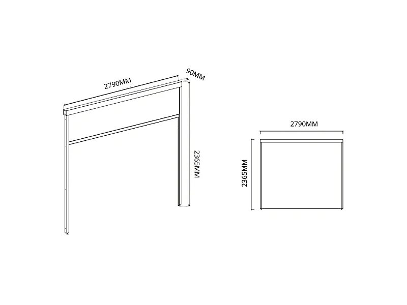 Tenda laterale motorizzata 3M OMBREA VS - Bianco