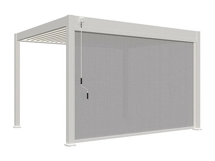 Tenda laterale motorizzata 4M OMBREA VS - Bianco